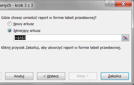 Kliknij prawym klawiszem myszy na datach i wybierz Grupuj Konsolidacja za pomocą odwołań 3W W poniższym przykładzie przedstawiona zostanie metoda konsolidacji