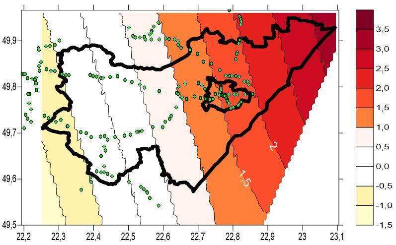 quasi-geoidy; 5) Przed obliczeniem parametrów transformacji sprawdza się w jakim układzie wysokościowym: PL-KRON86-NH czy Kronsztad86 (Kronsztad60) są wyznaczone wysokości na obszarze powiatu.