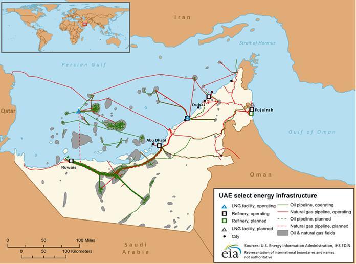 styczniu 2017 roku, Zjednoczone Emiraty Arabskie plasują się na