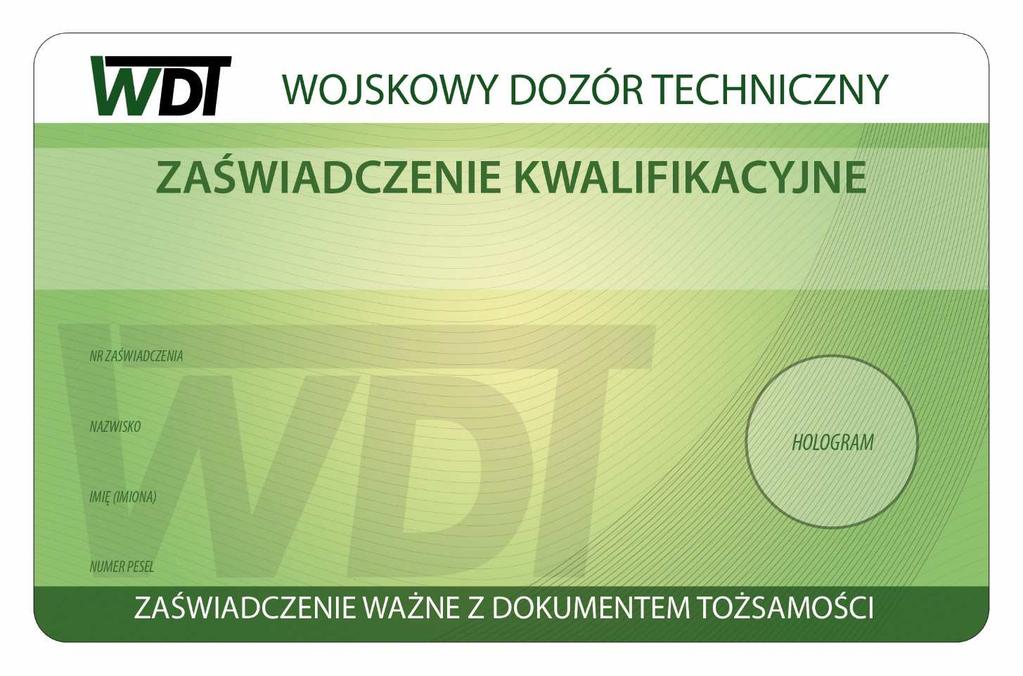 Dziennik Ustaw 7 C) wydawanego przez Wojskowy Dozór Techniczny Awers: Rewers: