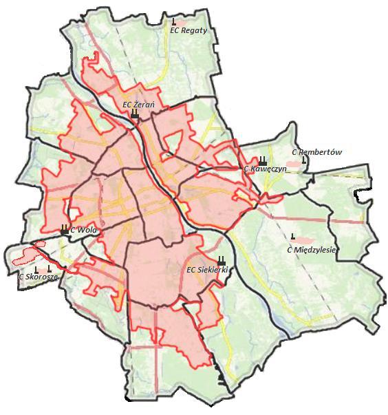 lokali mieszkalnych usytuowanych w budynkach w 100% należących do miasta, Podłączenie kilku tysięcy lokali komunalnych w budynkach zarządzanych przez wspólnoty, w których m.st. Warszawa jest współwłaścicielem.
