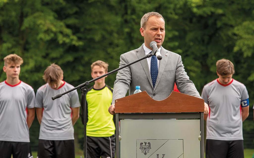 : Wojewoda Dolnośląski Paweł Hreniak, Zastępca Wójta Gminy Kobierzyce Piotr Kopeć, Przewodnicząca Rady Gminy Kobierzyce Elżbieta Regulska, Zastępca Przewodniczącej Henryk Łoposzko, Sekretarz Maria