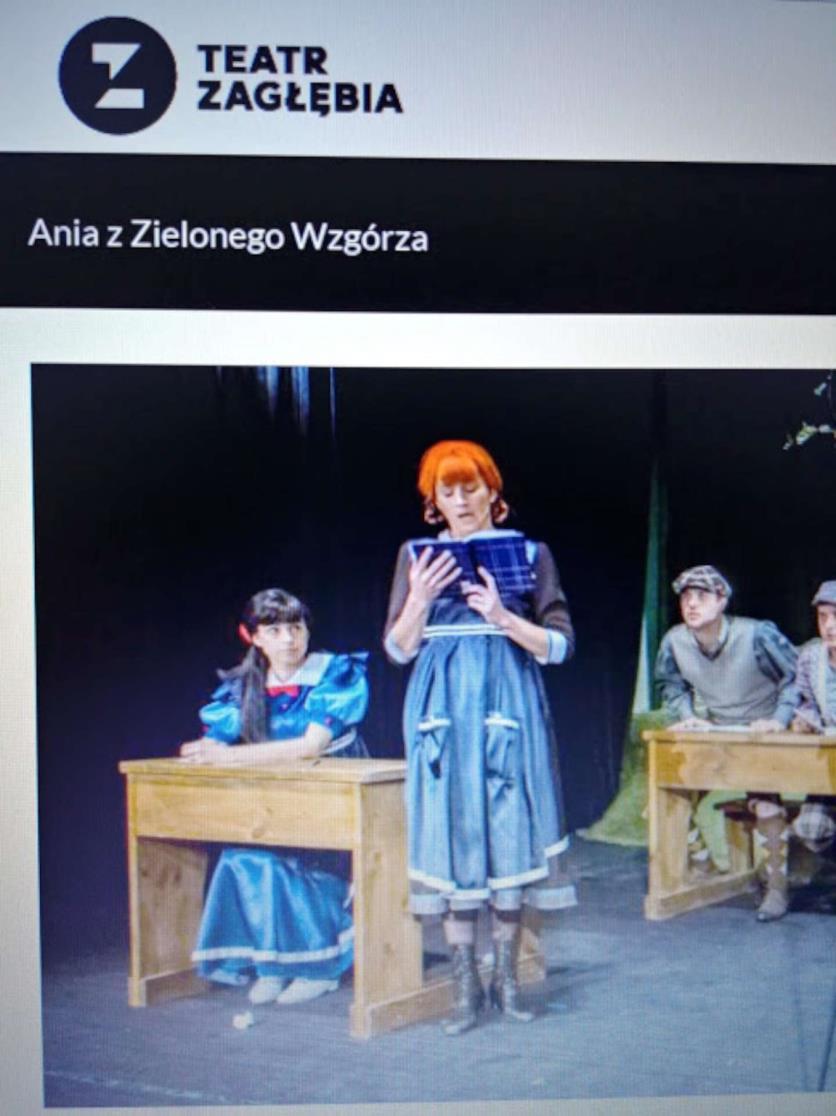 Spektakl "Ania z Zielonego Wzgórza" w Teatrze Zagłębia w Sosnowcu 5 lutego uczniowie klas szóstych mieli okazję obejrzeć sztukę na podstawie powieści L. M.