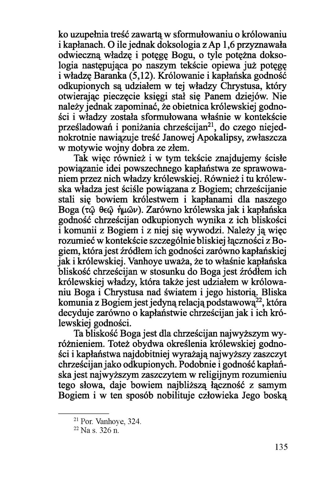 ko uzupełnia treść zawartą w sformułowaniu o królowaniu i kapłanach.