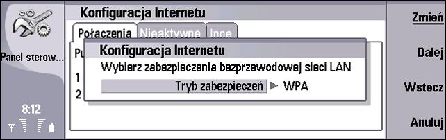 Ustawienia bezprzewodowej sieci LAN 1 Je li wybrano opcjê Bezprzewodowa sieæ LAN jako Typ ustawieñ internetowych, nale y okre liæ nastêpuj±ce opcje: Tryb sieci - Wybierz Infrastrukturalny, aby umo