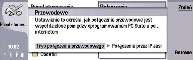 Pulpit Narzêdzia Panel sterowania Po³±czenia Konfiguracja Internetu i na stronie Po³±czenia naci nij Priorytet. See Konfigurowanie ustawieñ po³±czenia z internetem on page 23.