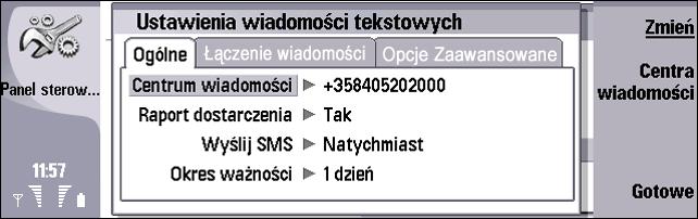 Konfigurowanie wiadomo ci tekstowych (SMS) wybierz wiadomo æ w folderze Nadane i naci nij Wy lij, aby wys³aæ wiadomo æ.