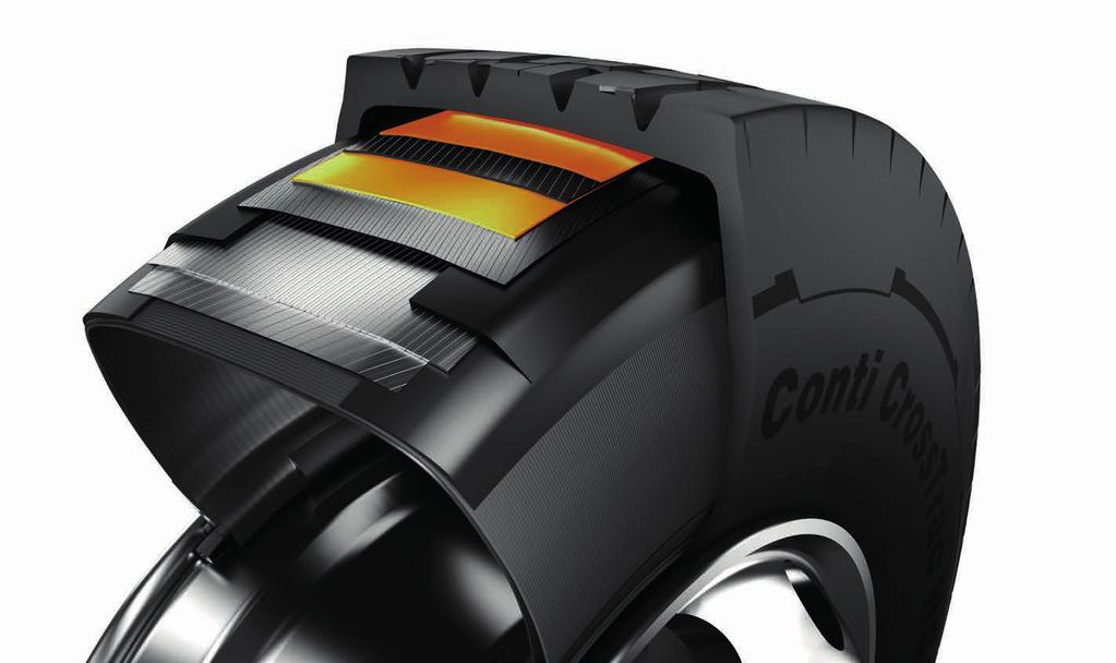 Opony Continental Conti CrossTrac 8 Najpierw zużycie. Potem bieżnikowanie. Opony Conti CrossTrac żyją dłużej.