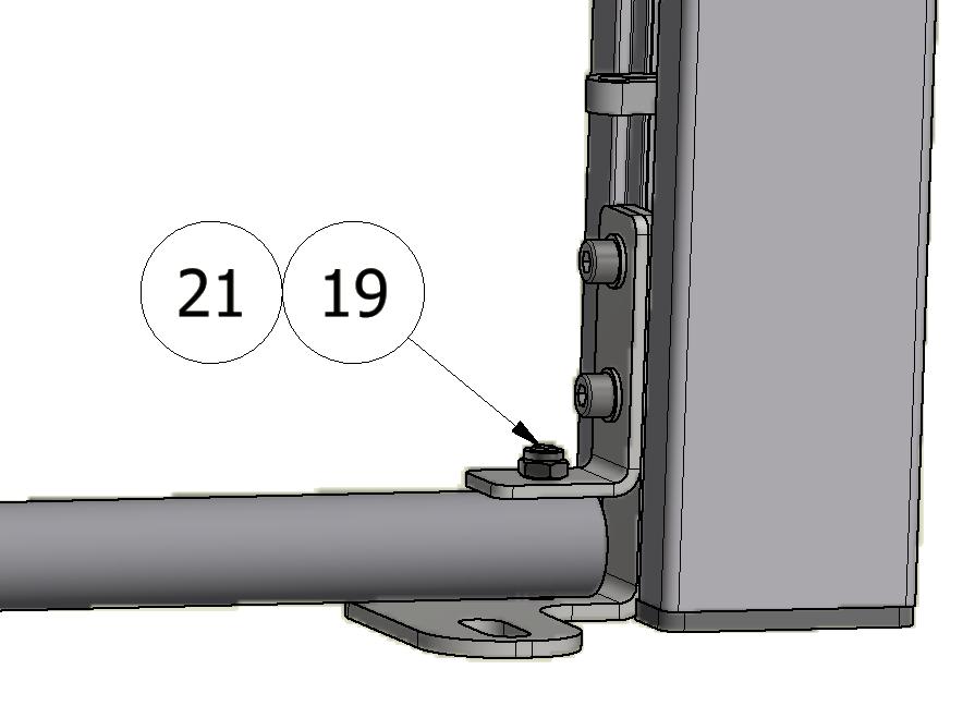 imbusowych M8x45 (18) oraz nakrętek samokontrujących M8 (21). 5.