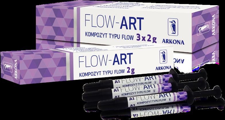 FLOW-ART KOMPOZYT TYPU FLOW FLOW-ART jest uniwersalnym, światłoutwardzalnym materiałem kompozytowym o