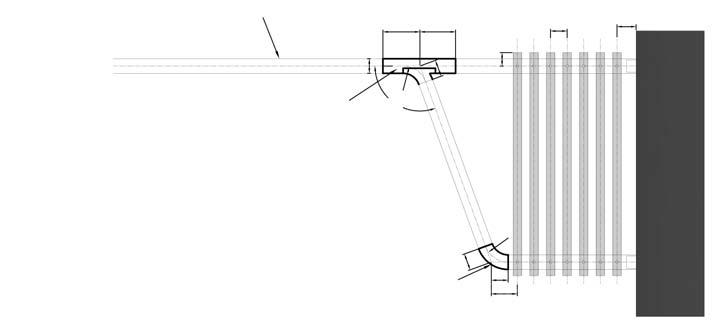 106 Możliwe rozwiązanie Possible layout Prowadnica Track 178 137 80 90 R116 6 Łącznik lewy 110 110 deg LH juction 110