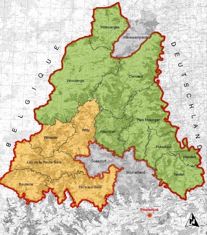 3.3 Park Krajobrazowy Górnej Sûre i Our, Luksemburg Na obszarze północnego Luksemburga położone są dwa parki krajobrazowe: Park Górnej Sûre i Our (nazwy rzek) o powierzchni 621 km².