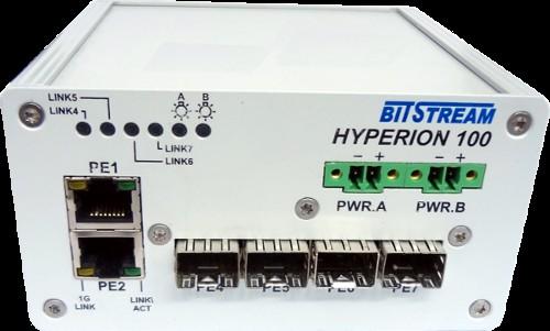 6/5/4 - portowy przemysłowy przełącznik Ethernet 10/100/1000 Mbps z portami RJ45 i SFP + PoE Hyperion-101-1 Hyperion-102-2 Hyperion-104-1 Hyperion-101-2 Hyperion-103-1 Hyperion-107-1 Przemysłowy