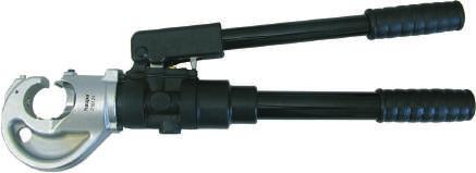 Hydrauliczne narzędzia zaciskowe Elektrohydrauliczna zaciskarka AC25-12 2 stopniowa hydraulika z wymiennymi matrycami, głowica obracana o 180º, zamykana na zatrzask, szybkie otwieranie, ręczny powrót