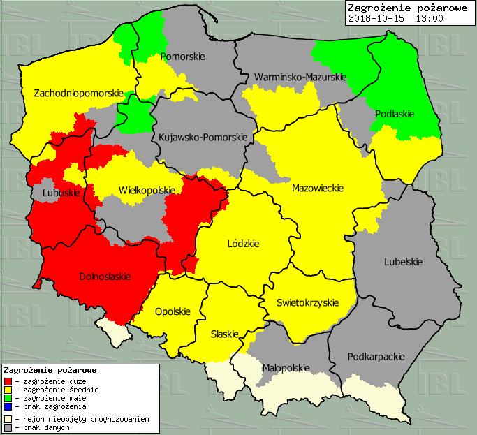 lasów Ostrzeżenia