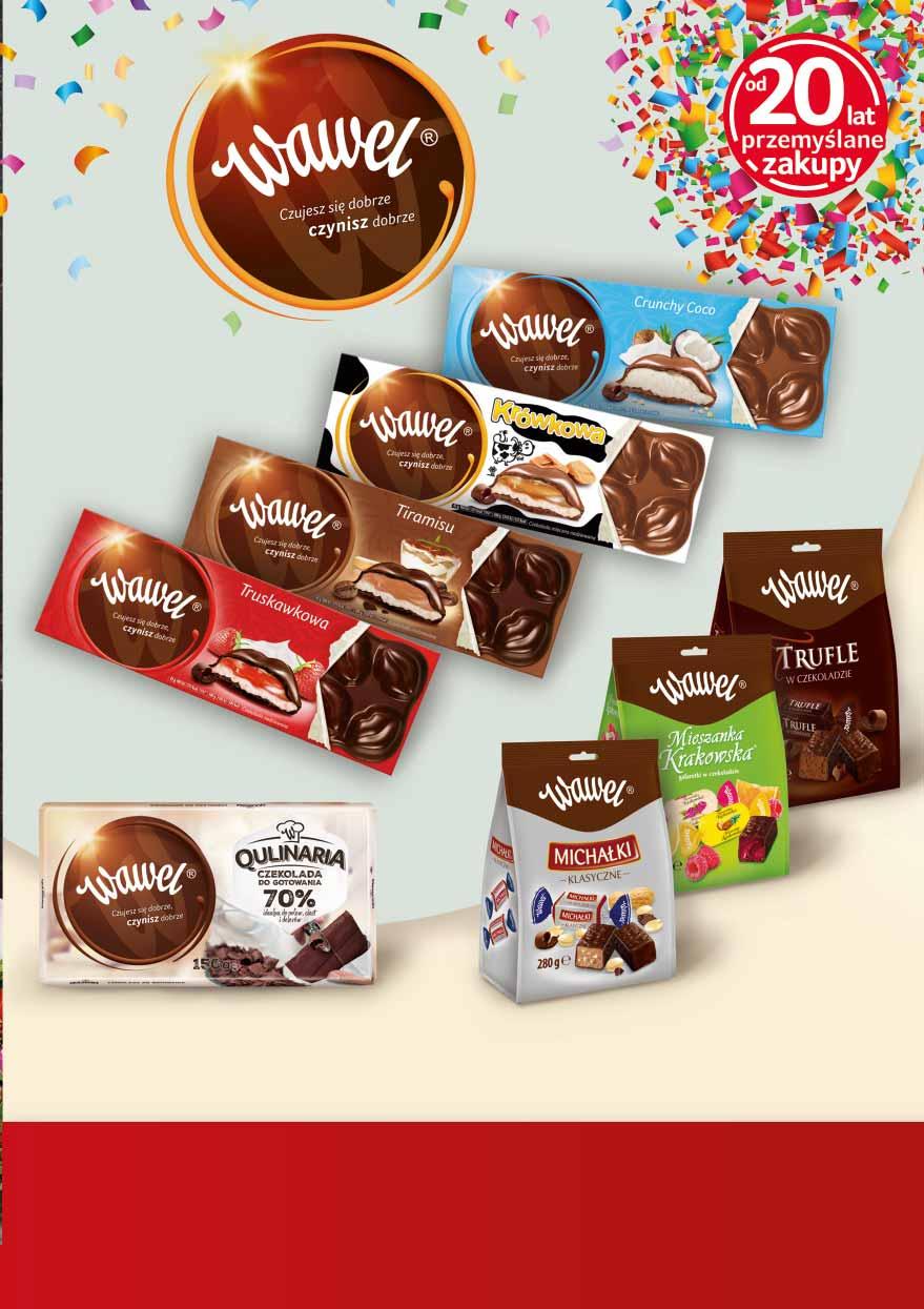 CZEKOLADA 278/300 G różne rodzaje 578212248 65 z VAT 6.95 CUKIERKI W CZEKOLADZIE 280 G różne rodzaje 31067358 3 69 4 79 CZEKOLADA QULINARIA 150 G 86008091 z VAT 4.