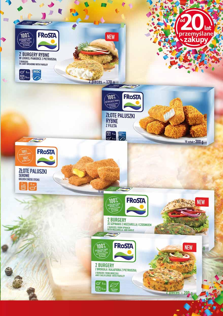 PALUSZKI RYBNE 300 G 68398858 5 99 z VAT 6.29 BURGERY RYBNE 170 G 36009538 5 99 z VAT 6.29-5% przy jednorazowym zakupie min. 10 szt.