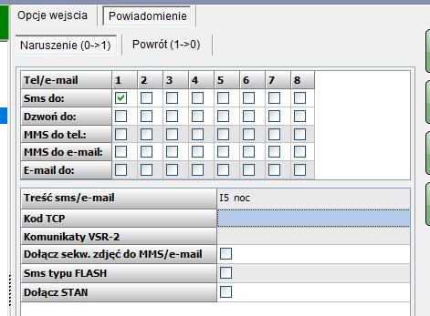 Ustawiamy powiadomienie o naruszeniu wejść