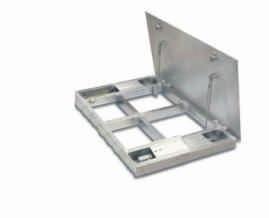 PLATFORMA 25 Wagi fundamentwe pmst - stal ryflwana, lakierwana miernik ME-01/A/18 - LED, aluminium lakier.