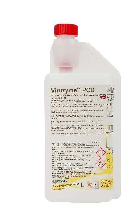 VIRUZYME PCD Mycie (trzy enzymy) i dezynfekcja narzędzi oraz endoskopów Szerokie spektrum