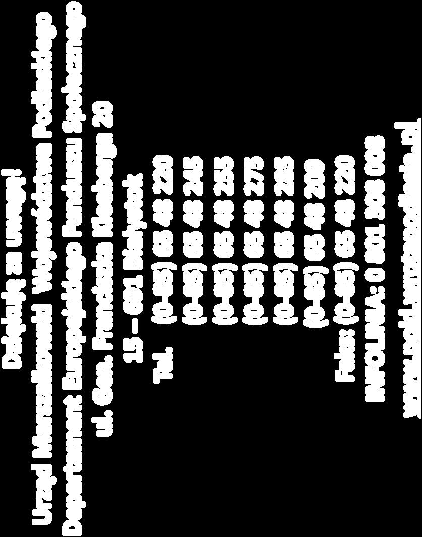 Dziękuję za uwagę! Urząd Marszałkowski Województwa Podlaskiego Departament Europejskiego Funduszu Społecznego ul. Gen. Franciszka Kleeberga 20 15 691 Białystok Tel.