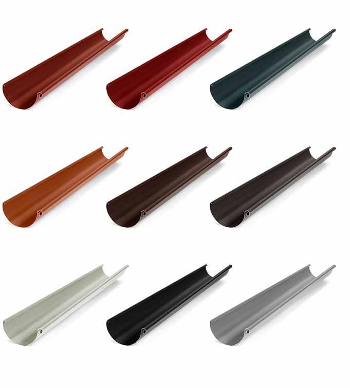 KOLORYSTYKA RAL 3011 RAL 3009 czerwony wiśnia RAL 7016 grafitowy RAL 8004 ceglasty RAL 8017 czekoladowy brąz RAL 8019 ciemnobrązowy RAL 9002 biały RAL 9005 czarny RAL 9006 silver metalic Prezentowane