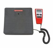 Waga ROSCALE 120 Elektroniczna waga cyfrowa do butli do 120 kg ź Podziałka 10 / 5 g ź Jednostki: kg / lbs ź Wyświetlacz na długim przewodzie ź Prosta obsługa ź Duża szalka (23 x 23 cm) ź