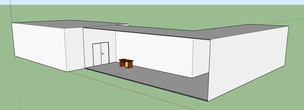 6. Na koniec według własnego pomysłu tworzymy korytarz stanowiący wejście do galerii, pamiętając o tym, aby ściany, sufit i podłoga stanowiły oddzielne komponenty lub grupy.
