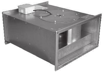 Zastosowanie Budowa Silnik elektryczny Wyposażenie dodatkowe Wentylatory AxB są przeznaczone do montażu w prostokątnych kanałach wentylacyjnych.