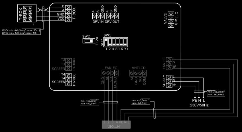 IP30 Load carrying capacity of the contact: 5A Max.