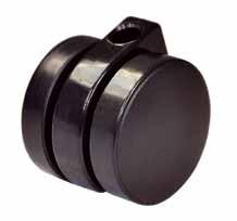 Kółka plastikowe Zadzwoń jeszcze dziś +48 (0) 42 639 52 64 lub..65 mosspolska@mossplastics.pl 32mm Kółka lekkie z osłonką Czarny Nylon Opcje zamocowań Wykończenie matowe.