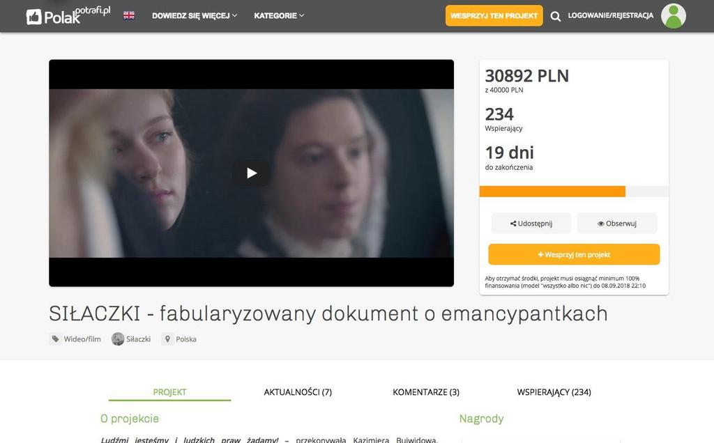 > Przykład zbiórki publicznej crowdfundingowej w