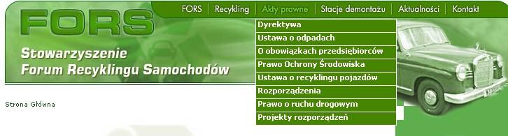 Termin złożenia sprawozdania za 2008 rok 15.02.2009 Podstawa prawna: - Ustawa z dnia 20 stycznia 2005 r. o recyklingu pojazdów wycofanych z eksploatacji - Rozporządzenia źródła: 1.http://www.mos.gov.