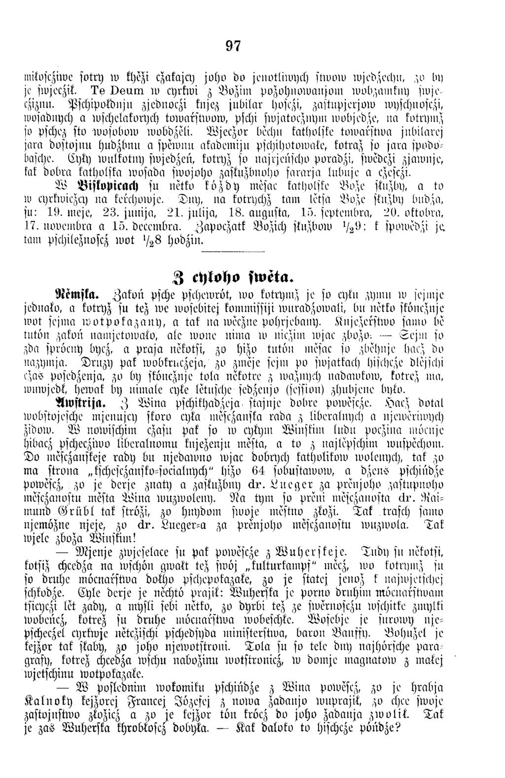 97 m itofqim e sotry w khezi czakajcy joho do jenotliivych stivow wjedzechu, zv In) je sivjeczik. T e D e u m w cyrkwi z B o ziin P vzohnoivaiisoin ivvbzaiiikny jiujvcziznu.
