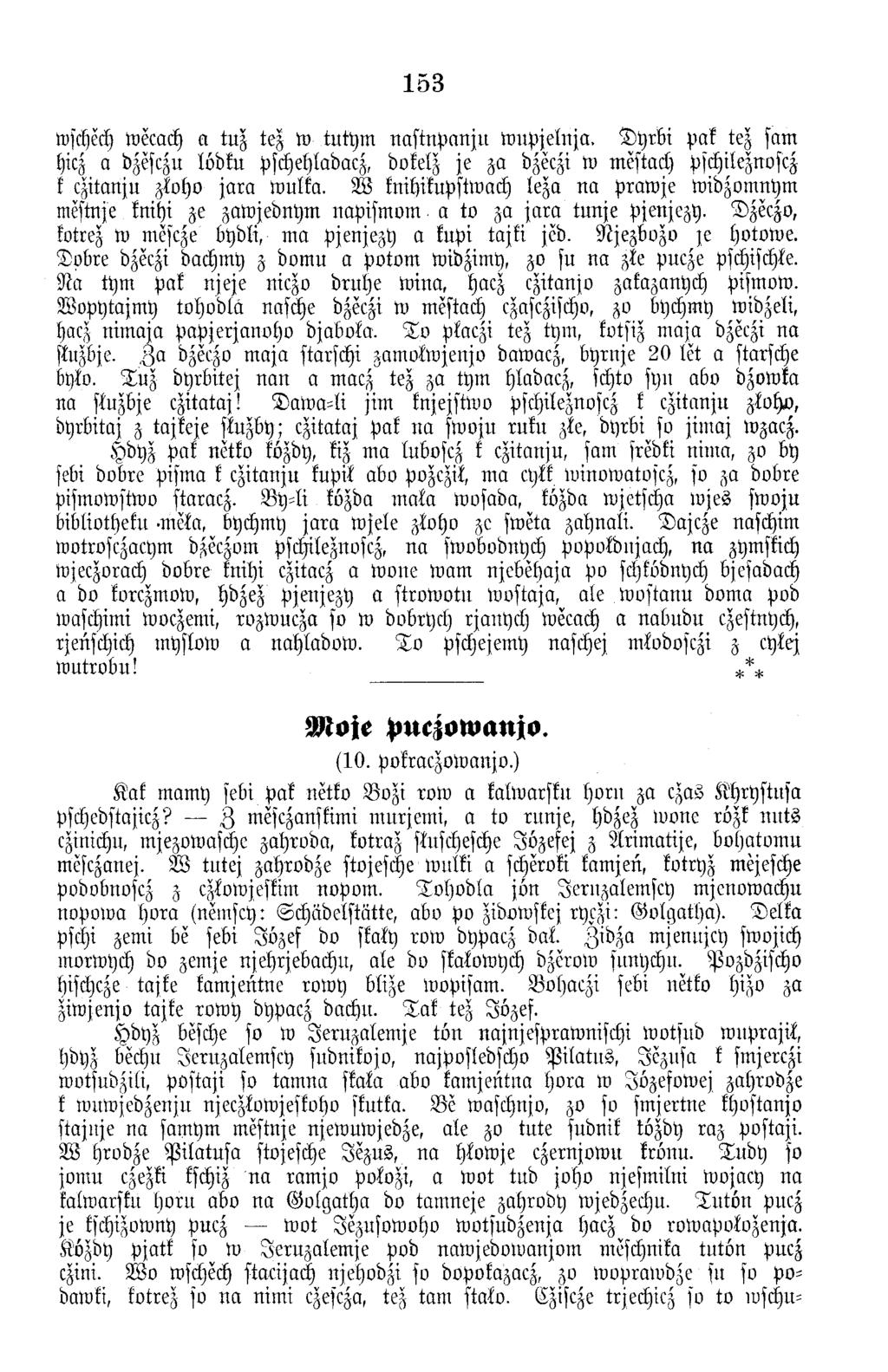 153 wschech wecach a tuz tez to tutym n astn p an ju toupjelnja. D y rb i pak tez sam hicz a dzesczu lödku pschehladacz, dokelz je za dzeczi w mestach pschileznoscz k czitanju zkoho ja ra toulfa.