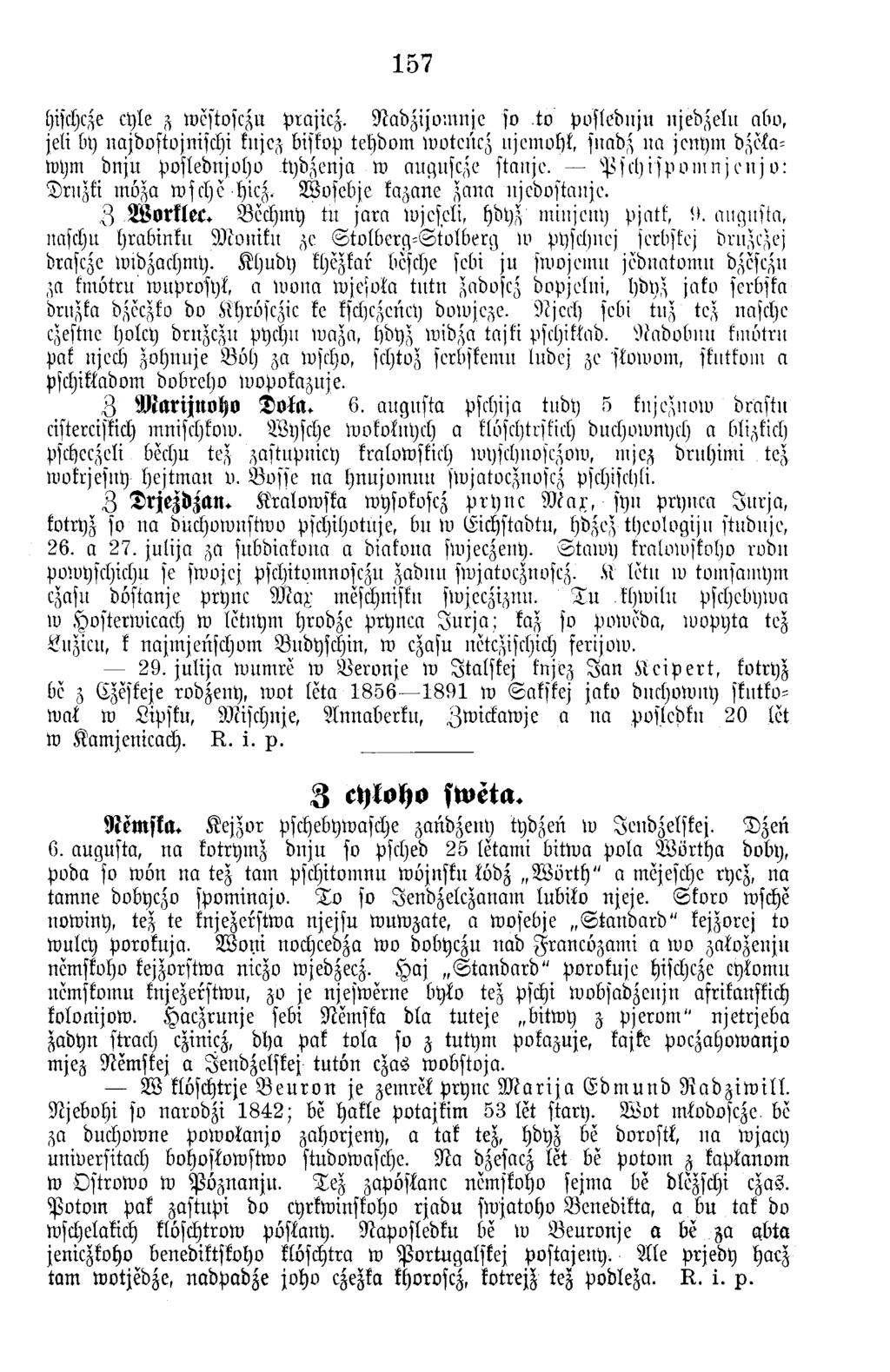 157 hischcze cyle z toestosczu P rajicz. N a b zijo m n je so.