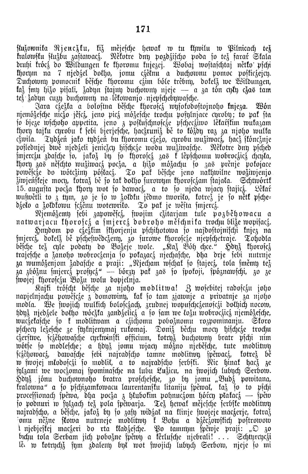 171 skuzownika R j e n c z k u, kiz mejesche hew ak w tu khw ilu w P iln icach tez kralowsku skuzbu zastaw acz.