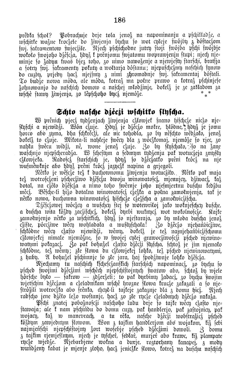 186 prebka schok? P o b ra c h u je b rje to la jenoz n a n ap o m in a n ju a pschikkabze, a wschitke w azne kroczele bo ziw jen ja bychu so w o t cykeje swöjby z. böstaczom swj.