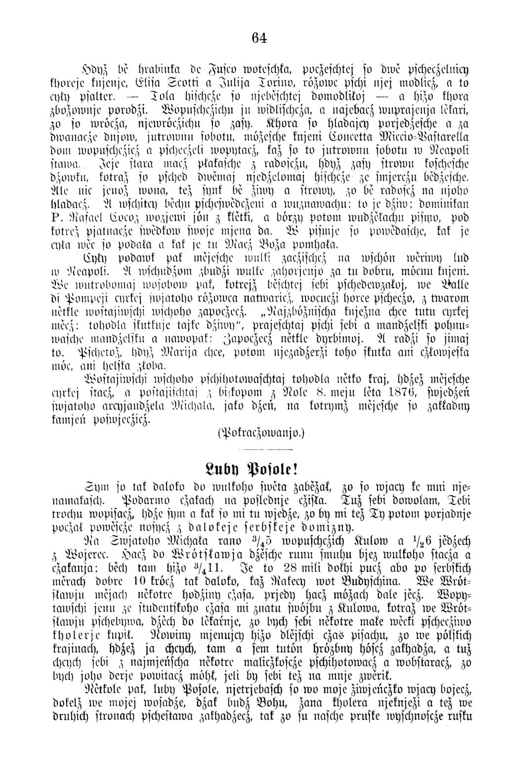 64.chbpz be bm b iitfa be Ju sev wotesehla, pvczeschtej so bwe pscheezelniey flnm 'jc fujcnjc, li'lita S c o tti a J u l i ja T v riu o, rözow e pschi ujej moblicz, a to ci)ti) Psalter.