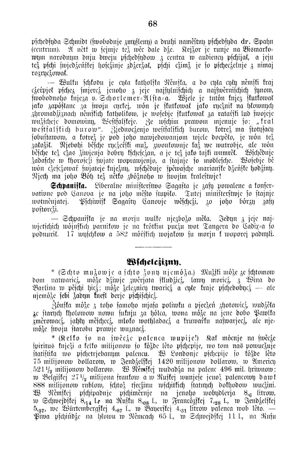 68 pschedsyda S ch m id t ssw obodnje zm ysleny) a d ru h i nam estny pschedsyda d r. S p ä h n (ccntrm n). A nvtf w fcjm jc tez ivec dale dze.