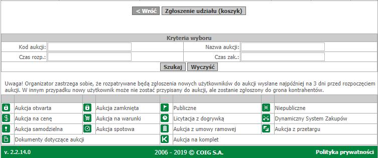 dołączył do aukcji dokumenty, z którymi należy się