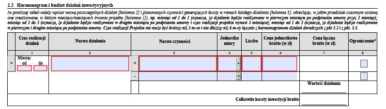 wybierz z listy odpowiednią jednostkę miary naciśnij naciśnij + aby + dodać aby dodać kolejną czynność kolejną czynność lub działanie lub zaznacz X przy czynności, która podlega ograniczeniu