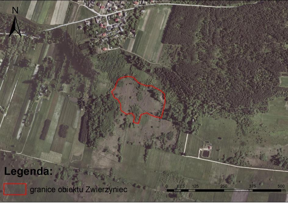 Ryc. 2. Lokalizacja obiektu na podkładzie ortofotomapy 3.