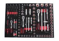 Szafka narzędziowa z 6 szufladami z wyposażeniem 234 elementów: Tool cabinet with 6