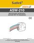 ASW-210. Bezprzewodowy dwukanałowy sterownik 230 V AC dopuszkowy. Wersja oprogramowania 1.00 asw-210_pl 07/19