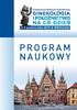 Konferencja Naukowo-Szkoleniowa PROGRAM NAUKOWY