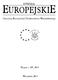 STUDIA EUROPEJSKIE. Centrum Europejskie Uniwersytetu Warszawskiego. Numer 1 (69) 2014