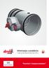 Informacja o produkcie Klapa przeciwpożarowa typu BR-2. Zgodność z oznakowaniem CE wg przepisów europejskich. Komfort i bezpieczeństwo