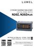 N20Z, N20ZPLUS CYFROWY MIERNIK TABLICOWY DIGITAL PANEL METER INSTRUKCJA OBSŁUGI - SZYBKI START USER S MANUAL - QUICK START