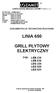 LOZAMEt. Łódzkie Zakłady Metalowe LOZAMET Spółka z o.o. DOKUMENTACJA TECHNICZNO-RUCHOWA LINIA 650 GRILL PŁYTOWY ELEKTRYCZNY